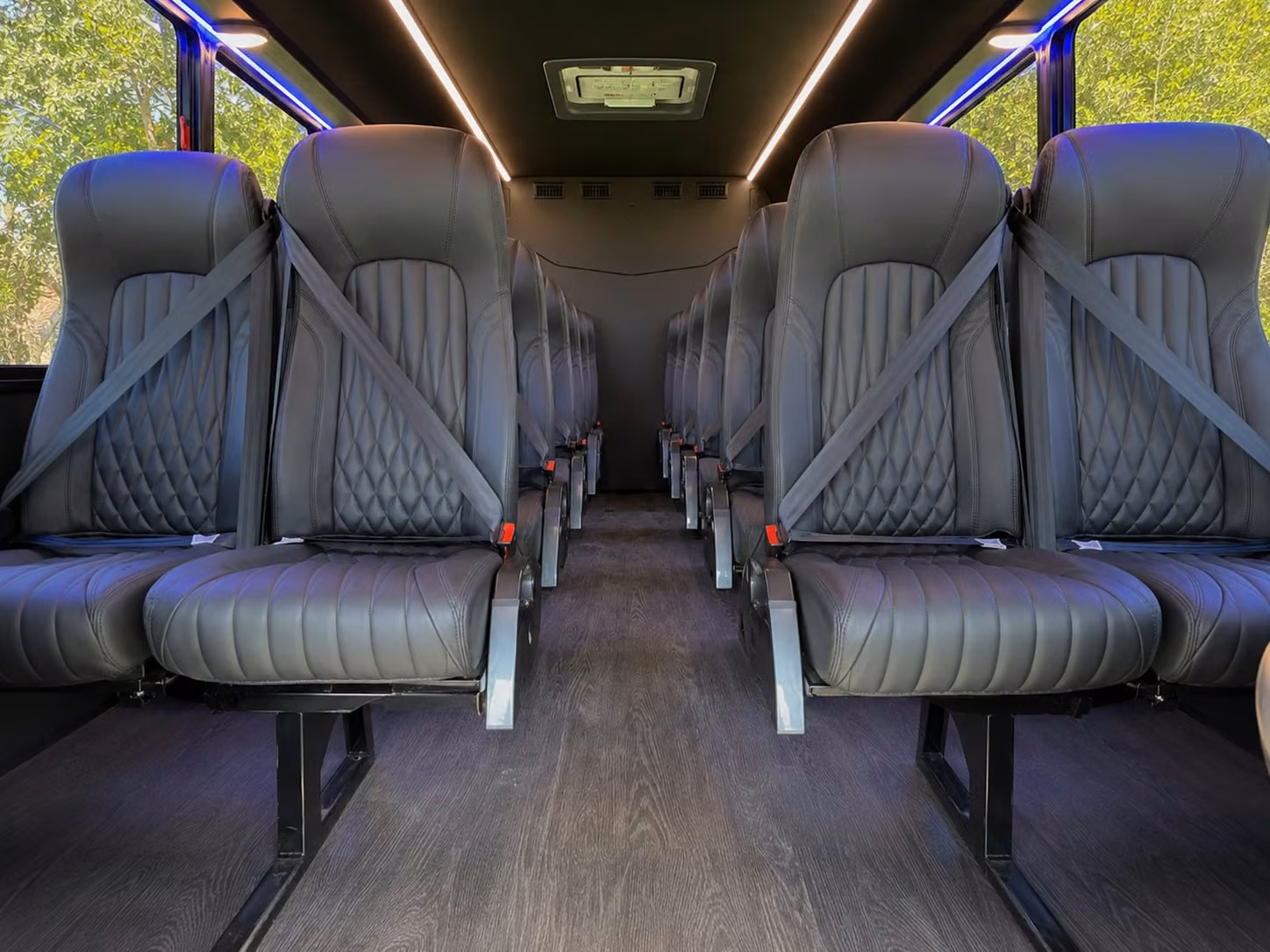 15 passenger minibus interior