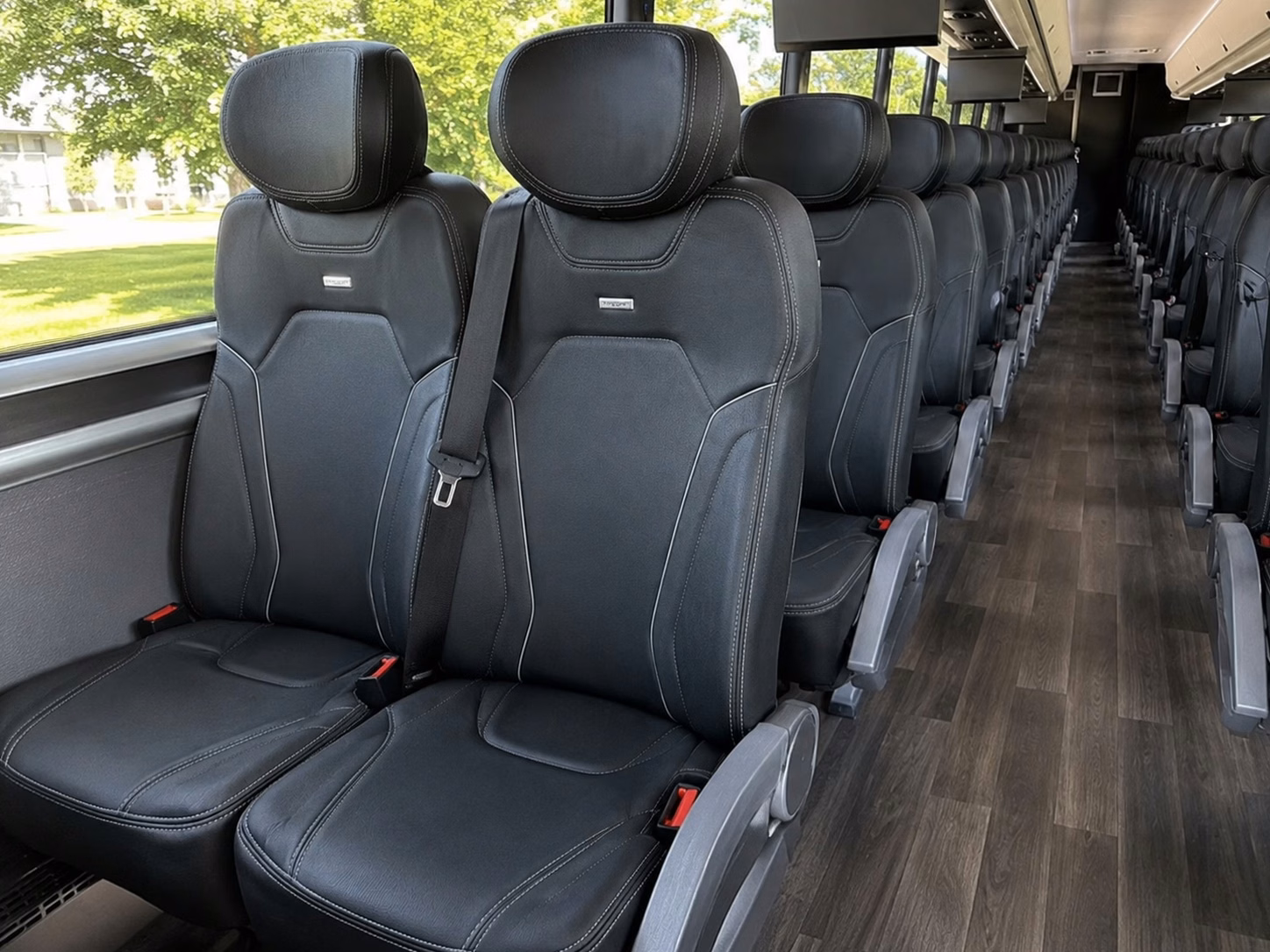 providence charter bus rental interior