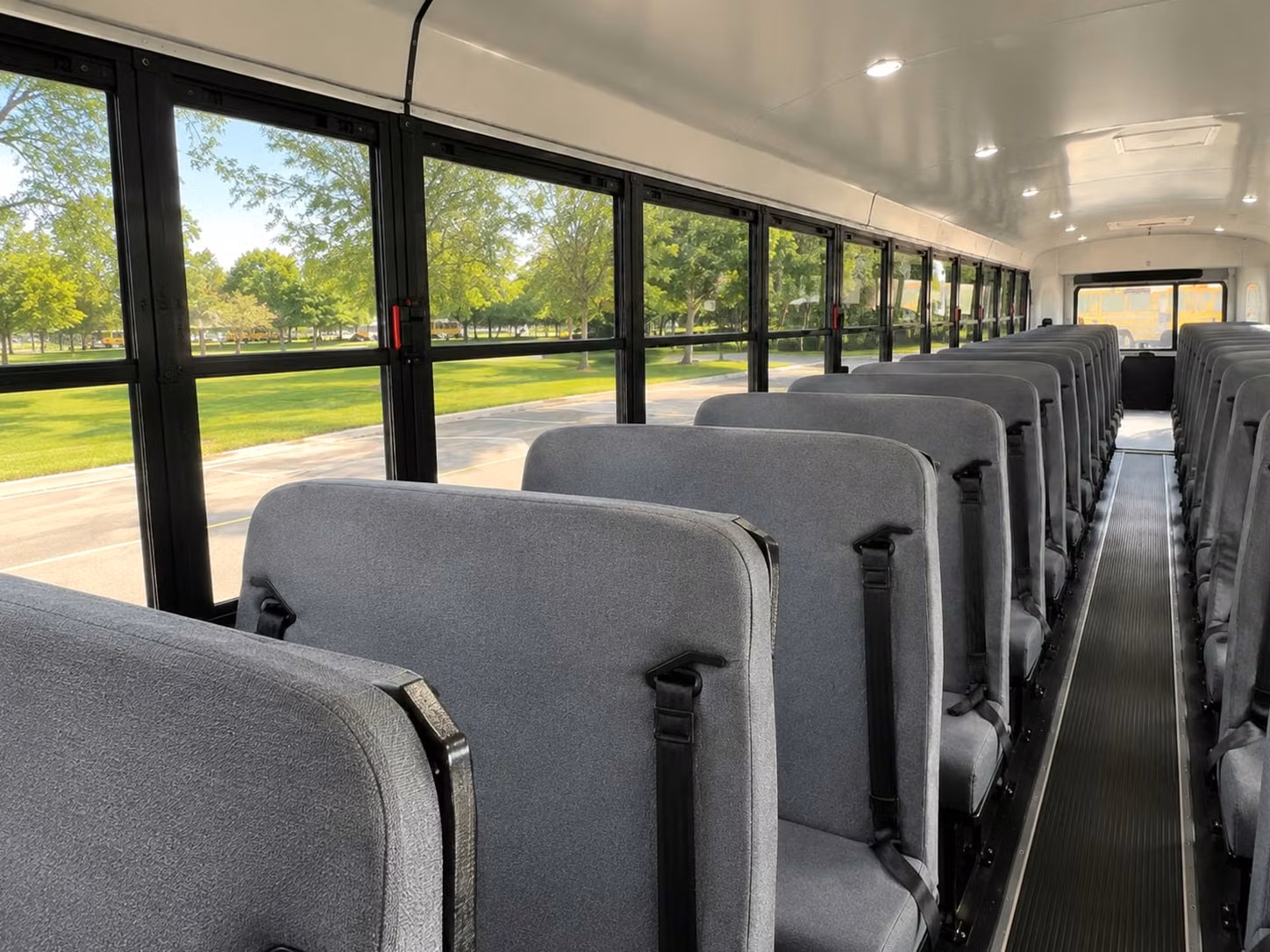school bus inside