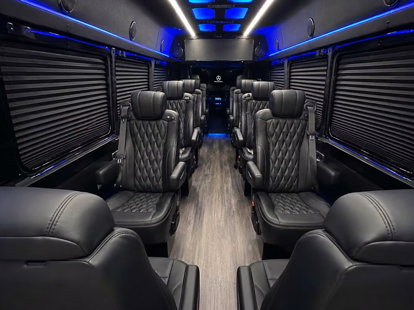 sprinter van with driver inside